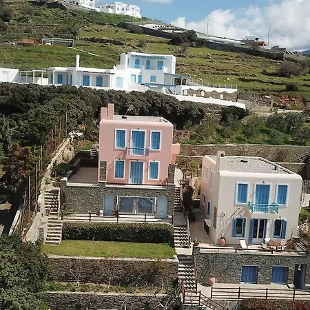 Дом отдыха Grand Blue Balcony- Island House By Hostandros *